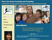 Tablet Screenshot of dancethedreamcoaching.com